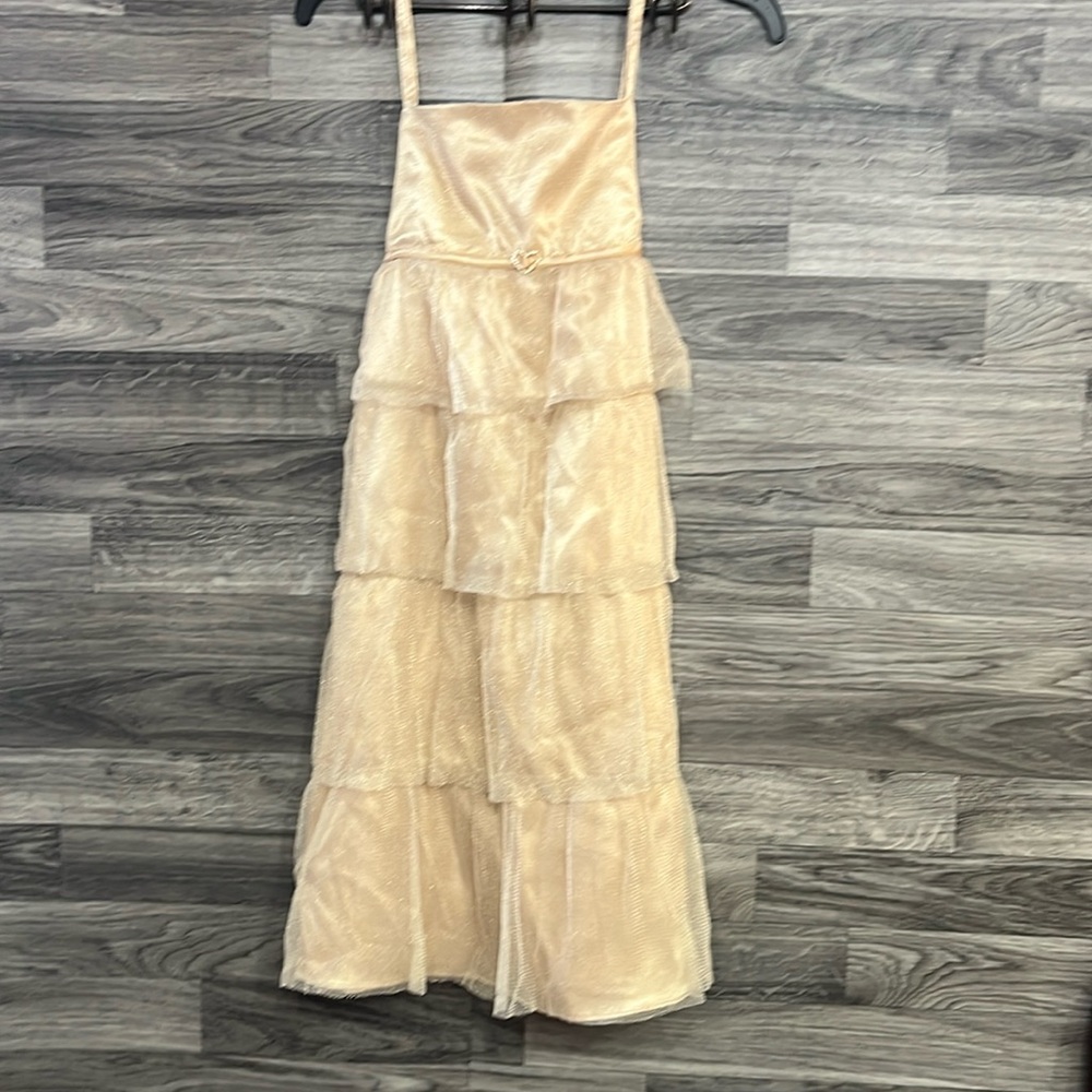 Girls gold dress